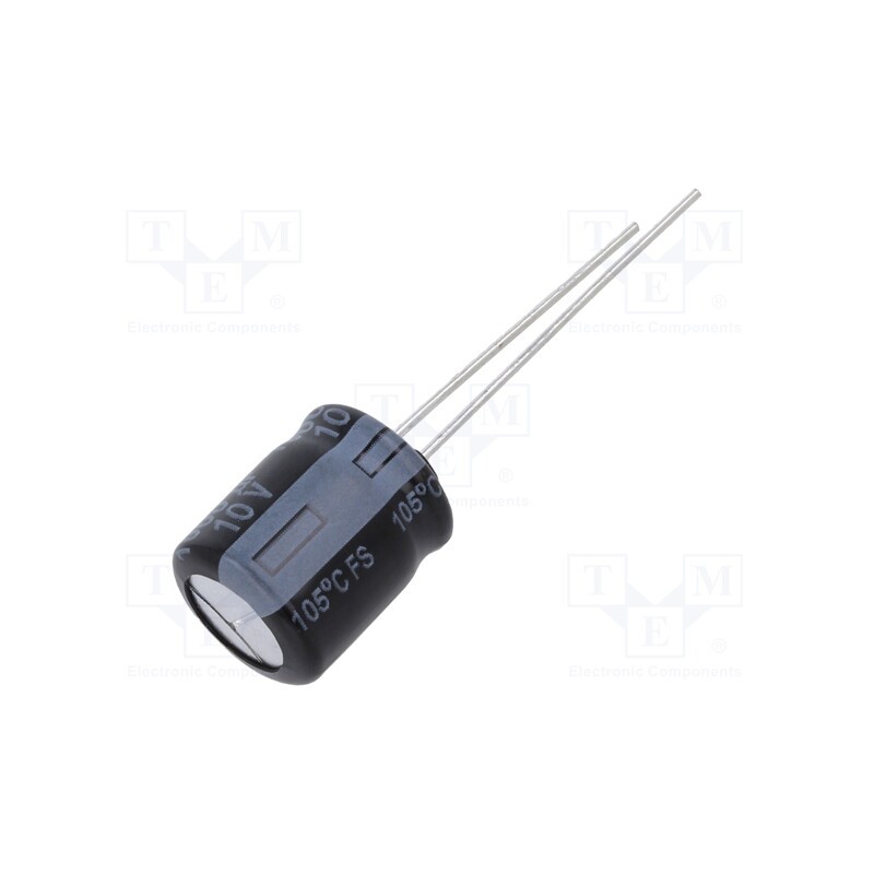 10 pcs : EEUFS1A102 - Capacitor: electrolytic, low ESR, THT, 1000uF, 10VDC, Ø10x12.5mm