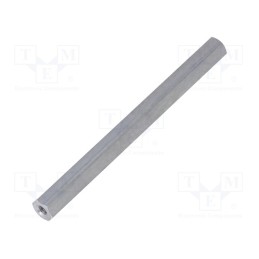 50 pcs : 135X70 - Screwed spacer sleeve, 70mm, Int.thread: M3, hexagonal, aluminium