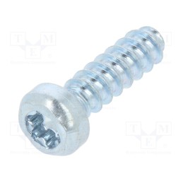 500 pcs : 3304813 - Screw, for plastic, 3x10, Head: cheese head, Torx® PLUS, 10IP, zinc