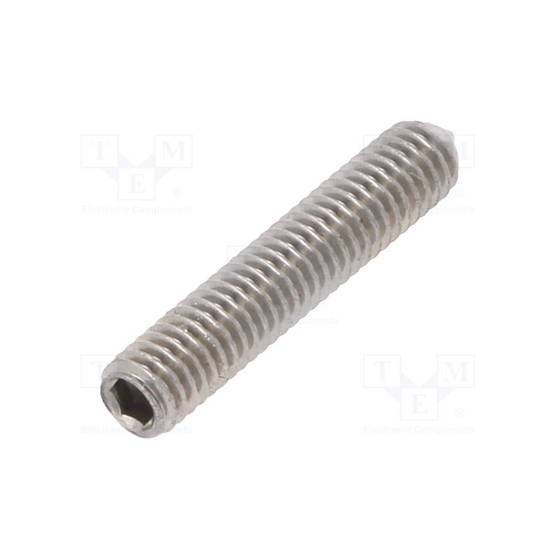 100 pcs : 5815820 - Screw, M3x16, 0.5, Head: without head, hex key, HEX 1,5mm, DIN 914