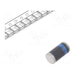 10 pcs : LL5817 L0G - Diode: Schottky rectifying, SMD, 20V, 1A, MELF plastic