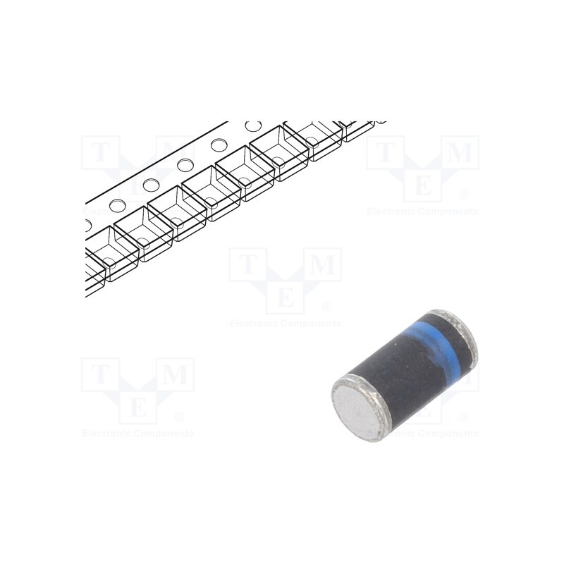 10 pcs : LL5817 L0G - Diode: Schottky rectifying, SMD, 20V, 1A, MELF plastic