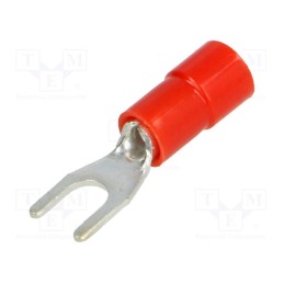 50 pcs : BM 00114 - Tip: fork, M3,5, Ø: 3.7mm, 0.25÷1.5mm2, crimped, for cable, tinned