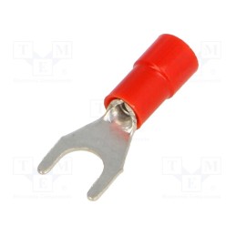 50 pcs : BM 00126 - Tip: fork, M5, Ø: 5.2mm, 0.25÷1.5mm2, crimped, for cable, insulated