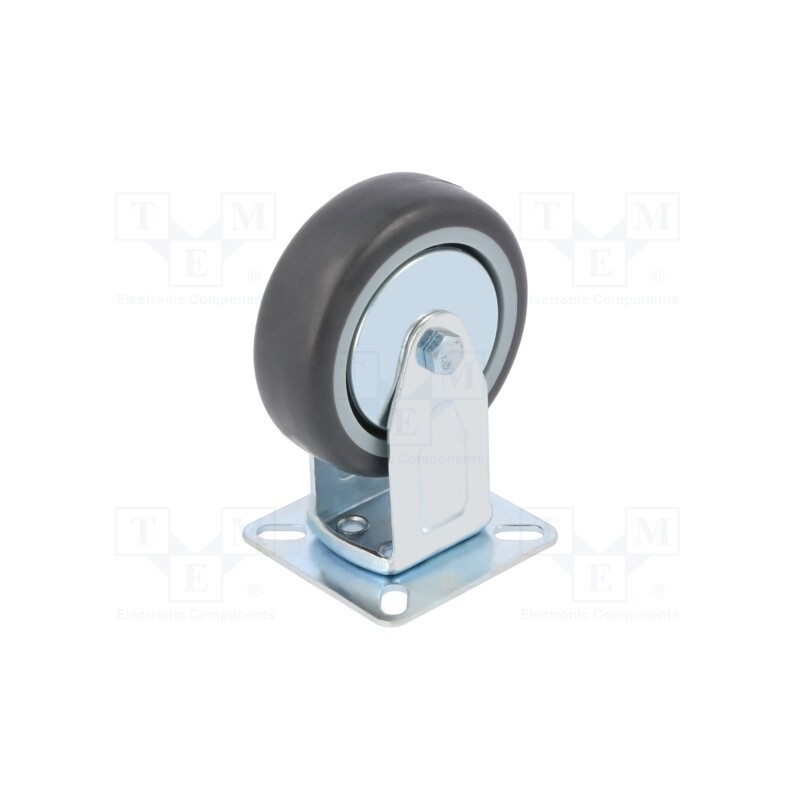 10 pcs : FDPE 0751 1001 - Transport wheel, Ø: 75mm, W: 25mm, H: 100mm, rigid, 60kg