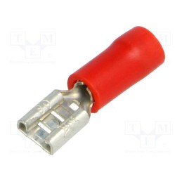 50 pcs : BM 00148 - Terminal: flat, 4.8mm, 0.8mm, female, 0.25÷1.5mm2, crimped, tinned