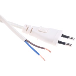 1 pcs - RS PRO Unterminated Type C Europlug Plug Power Cord, 2m