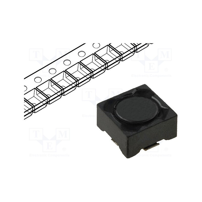 20 pcs : DE0704-15 - Inductor: wire, SMD, 15uH, 1.47A, 81mΩ, ±20%, 7.3x7.3x4.5mm