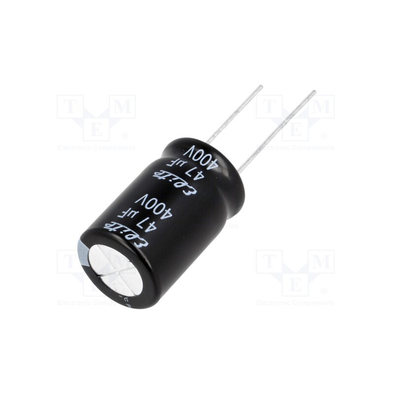 10 pcs : PF2G470MNN1625 - Capacitor: electrolytic, THT, 47uF, 400VDC, Ø16x25mm, Pitch: 7.5mm
