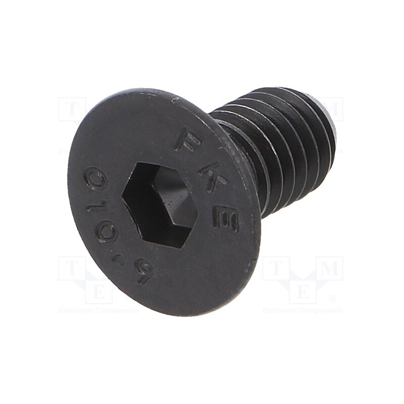 500 pcs : 1021621 - Screw, M6x12, 1, Head: countersunk, hex key, HEX 4mm, steel