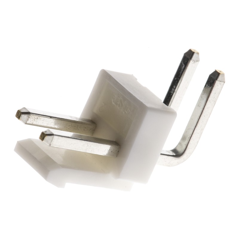 125 pcs - JST VH Series Right Angle Through Hole PCB Header, 2 Contact(s), 3.96mm Pitch, 1 Row(s), Shrouded