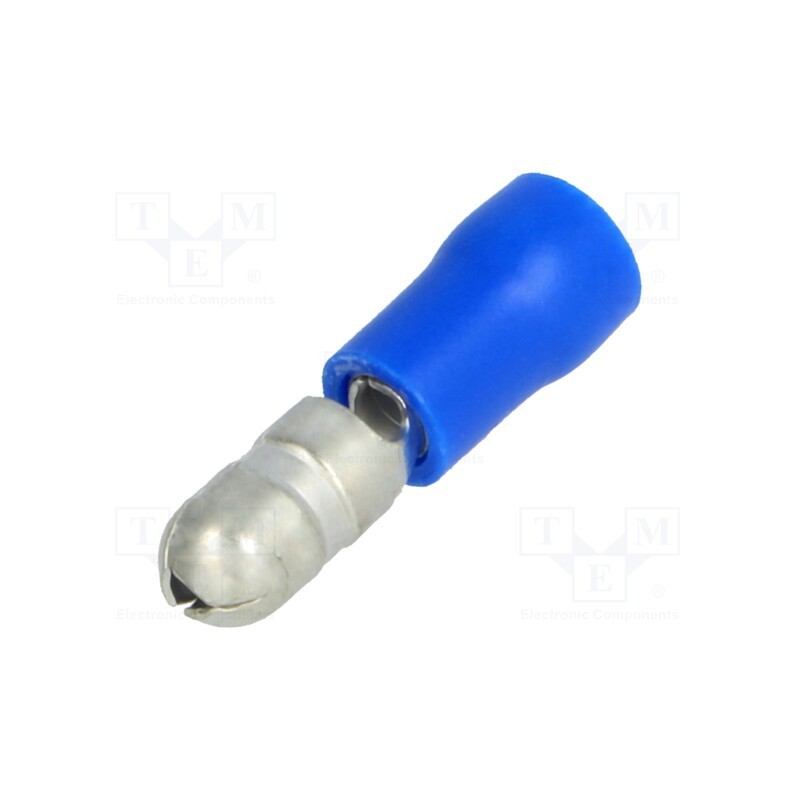 50 pcs : BM 00230 - Terminal: round, male, Ø: 5mm, 1.5÷2.5mm2, crimped, for cable, blue
