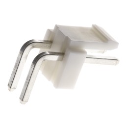 125 pcs - JST VH Series Right Angle Through Hole PCB Header, 2 Contact(s), 3.96mm Pitch, 1 Row(s), Shrouded