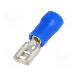 50 pcs : BM 00248 - Terminal: flat, 4.8mm, 0.8mm, female, 1.5÷2.5mm2, crimped, tinned