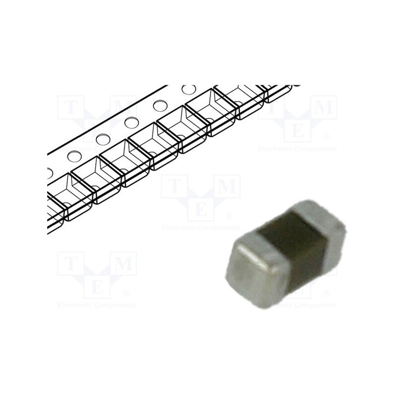 500 pcs : 0402X225M100CT - Capacitor: ceramic, MLCC, 2.2uF, 10V, X5R, ±20%, SMD, 0402
