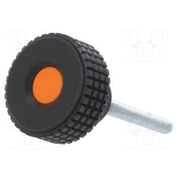 10 pcs : MBT.30 P-M5X40-C2 - Knob, Ø: 31mm, Ext.thread: M5, 40mm, H: 24mm, technopolymer PP, MBT-P