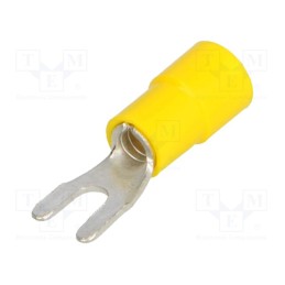 20 pcs : BM 00314 - Tip: fork, M3,5, Ø: 3.7mm, 4÷6mm2, crimped, for cable, insulated