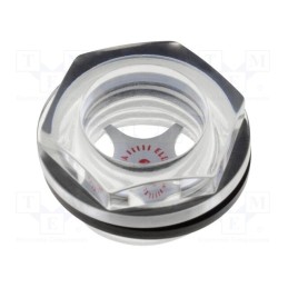 10 pcs : 13691 - Level indicator, Inspect.hole dia: 15mm, G 1/2', 4÷6Nm, max.110°C