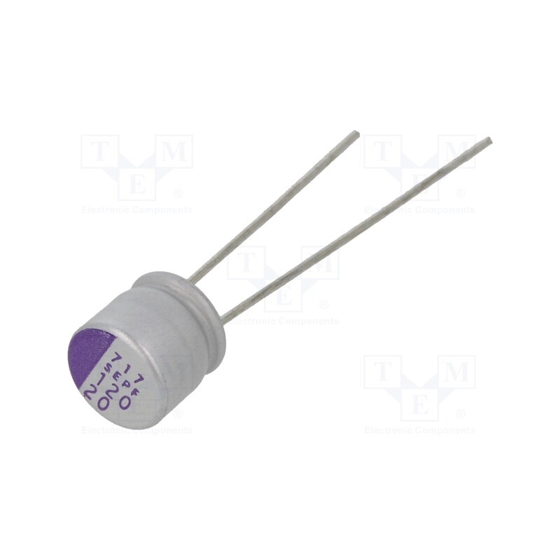10 pcs : 20SEPF120M - Capacitor: polymer, 120uF, 20VDC, SEPF, THT, ±20%, -55÷105°C, OS-CON