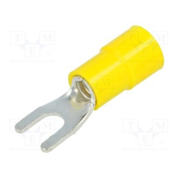 50 pcs : BM 00320 - Tip: fork, M4, Ø: 4.2mm, 4÷6mm2, crimped, for cable, insulated