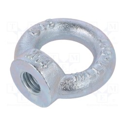 10 pcs : NZU14 - Lifting eye nut, eye, M14, steel, Plating: zinc, DIN 582, 35mm