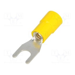 20 pcs : BM 00326 - Tip: fork, M5, Ø: 5.2mm, 4÷6mm2, crimped, for cable, insulated