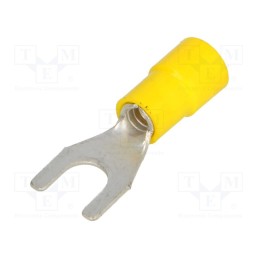 20 pcs : BM 00332 - Tip: fork, M6, Ø: 6.3mm, 4÷6mm2, crimped, for cable, insulated