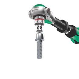 1 pcs - Wera 42-Piece Metric 1/4 in Standard Socket/Bit Set with Ratchet, 6 point, Hex Bit, Phillips Bit, Pozidriv Bit, Slotted