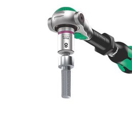 1 pcs - Wera 42-Piece Metric 1/4 in Standard Socket/Bit Set with Ratchet, 6 point, Hex Bit, Phillips Bit, Pozidriv Bit, Slotted