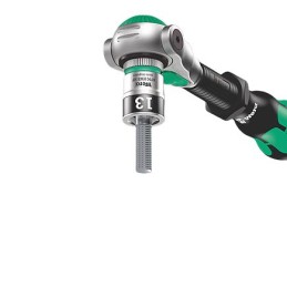 1 pcs - Wera 42-Piece Metric 1/4 in Standard Socket/Bit Set with Ratchet, 6 point, Hex Bit, Phillips Bit, Pozidriv Bit, Slotted