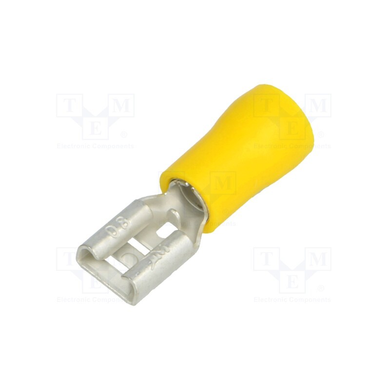 20 pcs : BM 00391 - Terminal: flat, 6.3mm, 0.8mm, female, 4÷6mm2, crimped, for cable