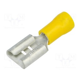 20 pcs : BM 00393 - Terminal: flat, 9.8mm, 1.1mm, female, 4÷6mm2, crimped, for cable