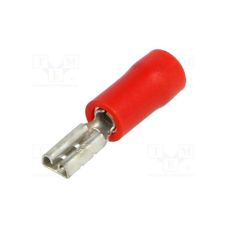 50 pcs : BM 00395 - Terminal: flat, 2.8mm, 0.5mm, female, 0.25÷1.5mm2, crimped, tinned