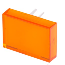1 pcs - RS PRO Orange Rectangular Push Button Lens for Use with SD16 Series