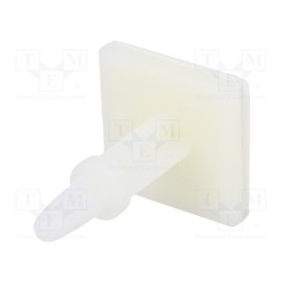 50 pcs : 8GB07V40996 - PCB distance, polyamide, L: 15.9mm, self-adhesive,snap fastener