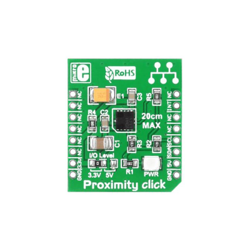 1 pcs - MikroElektronika Proximity Click Motion Sensor Add On Board MikroBUS