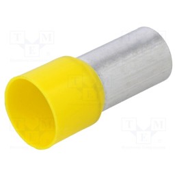 10 pcs : BM 00519 - Tip: bootlace ferrule, insulated, copper, 70mm2, 21mm, tinned