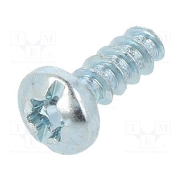 500 pcs : 3148589 - Screw, for plastic, 3.5x10, Head: cheese head, slotted,Torx®, zinc
