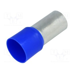 10 pcs : BM 00521 - Tip: bootlace ferrule, insulated, copper, 120mm2, 27mm, tinned