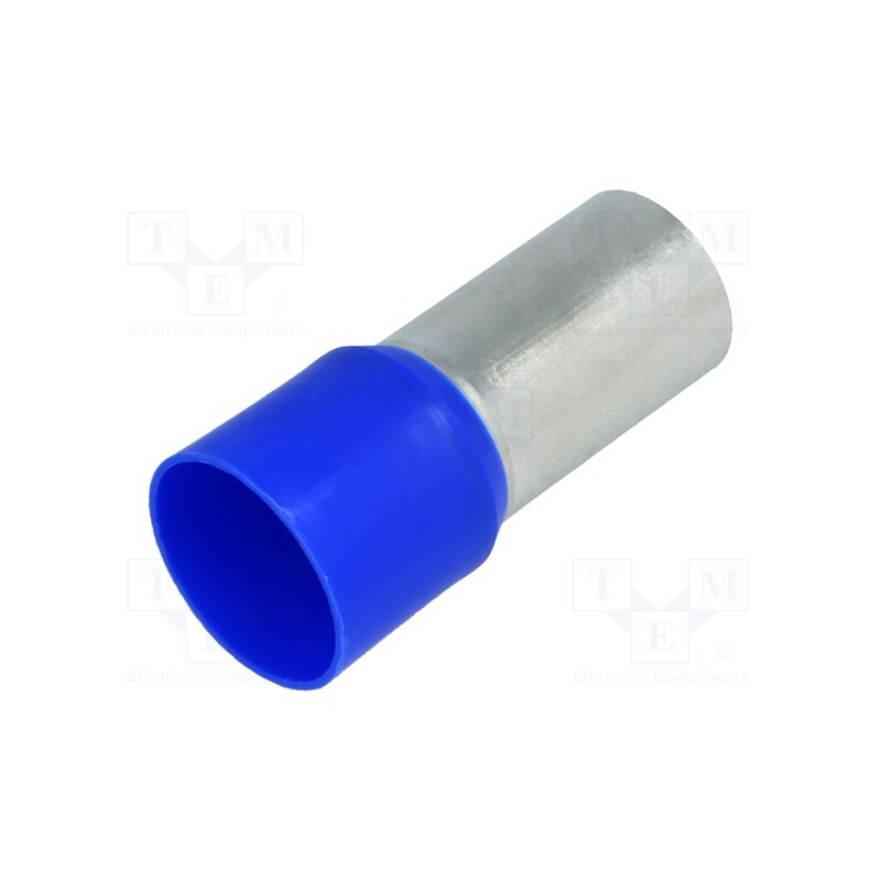 10 pcs : BM 00521 - Tip: bootlace ferrule, insulated, copper, 120mm2, 27mm, tinned