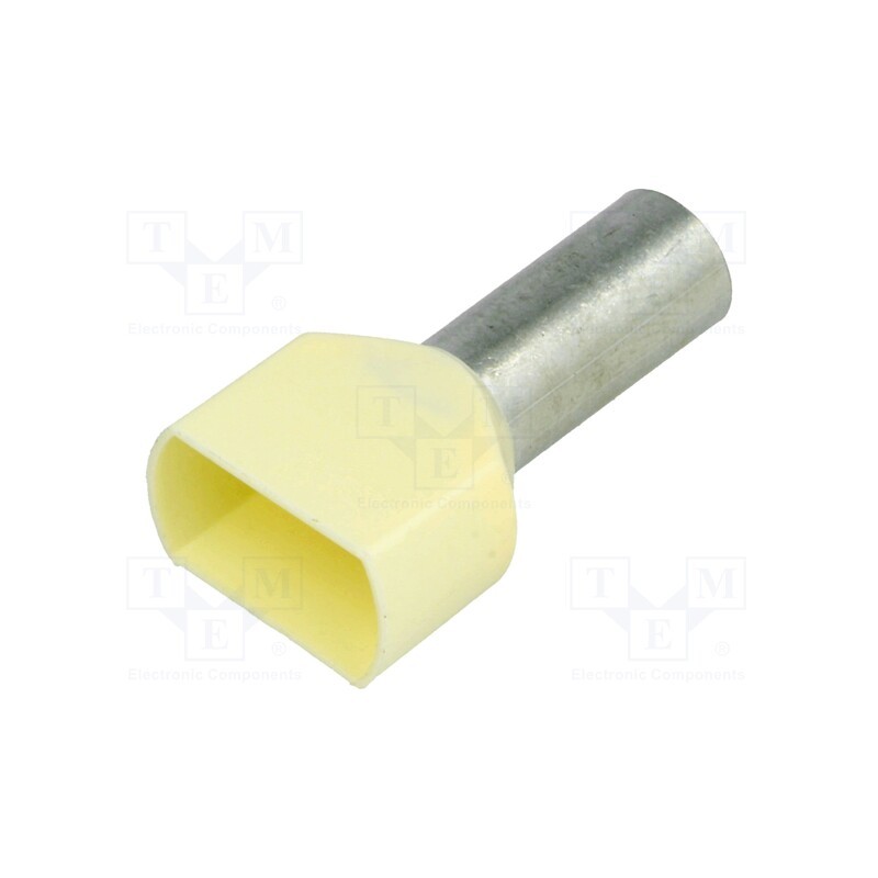 20 pcs : BM 00562 - Tip: bootlace ferrule, insulated,double, copper, 10mm2, 14mm, 8AWG