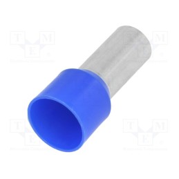 20 pcs : BM 00618 - Tip: bootlace ferrule, insulated, copper, 50mm2, 20mm, tinned, blue