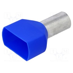 20 pcs : BM 00663 - Tip: bootlace ferrule, insulated,double, copper, 16mm2, 14mm, blue