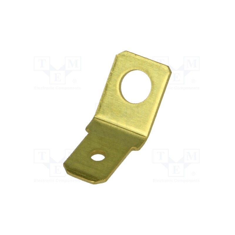 50 pcs : BM 01005 - Terminal: flat, 6.3mm, 0.8mm, male, M4, non-insulated, screw, brass