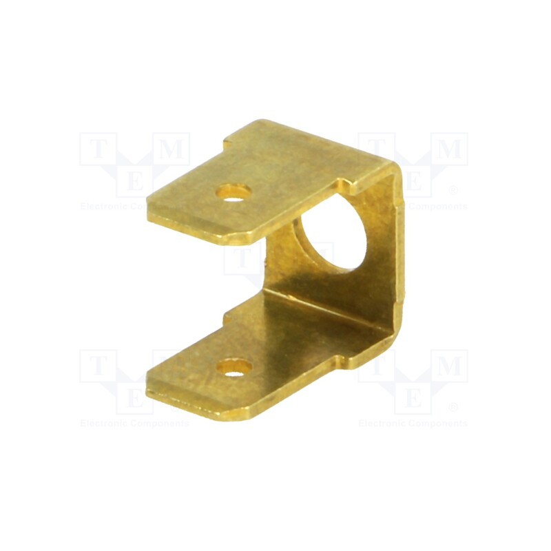 50 pcs : BM 01014 - Terminal: flat, 6.3mm, 0.8mm, 2 x male, M4, non-insulated,double