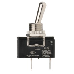 1 pcs - Arcolectric (Bulgin) Ltd Toggle Switch, Panel Mount, On-Off, SPST, Tab Terminal
