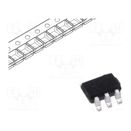 10 pcs : LMV321IDCKR - IC: operational amplifier, 1MHz, 2.7÷5.5V, Ch: 1, SC70-5,