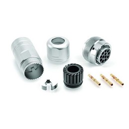 20 pcs - Amphenol Industrial Circular Connector, 10 Contacts, Cable Mount, Socket, IP67, Ecomate RM Series