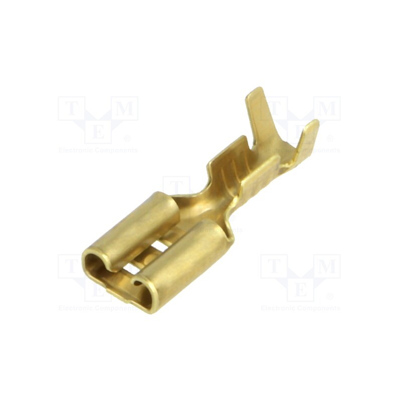 50 pcs : BM 01145 - Terminal: flat, 4.8mm, 0.5mm, female, 0.5÷1.25mm2, crimped, brass