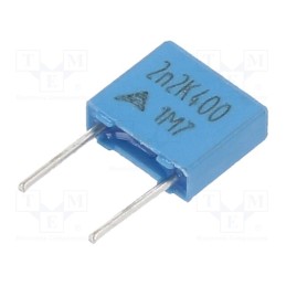 50 pcs : B32529C6222K000 - Capacitor: polyester, 2.2nF, 200VAC, 400VDC, 5mm, ±10%, -55÷125°C